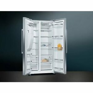 siemens iq500 ka93daiep iq500 combiné réfrigérateur congélateur side by side (e, 1787 mm large, acier inoxydable) siemens n° d'art. 139219384 5 (1 évaluations)