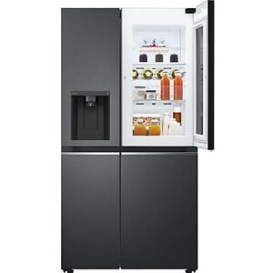 lg gsxv 91 mcle.amcqeut instaview door in door®, side by side (e, 1790 mm large, noir mat)