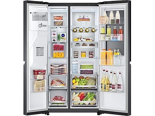 lg gsxv 91 mcle.amcqeut instaview door in door®, side by side (e, 1790 mm large, noir mat) lg gsxv 91 mcle.amcqeut instaview door in door®, side by side (e, 1790 mm large, noir mat)