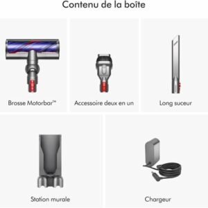 aspirateur balai dyson v8 advanced 130 w gris anthracite