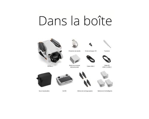 drone dji mini 3 fly more combo avec radiocommande smart controller gris drone dji mini 3 fly more combo avec radiocommande smart controller gris