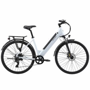 vélo de ville électrique sofia blanc