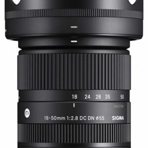 objectif hybride sigma 18 50mm f/2.8 dc dn contemporary noir pour fuji x
