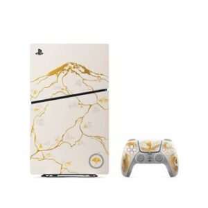 pack console sony ps5 slim standard ® gold edition limitée ghost of yōtei™